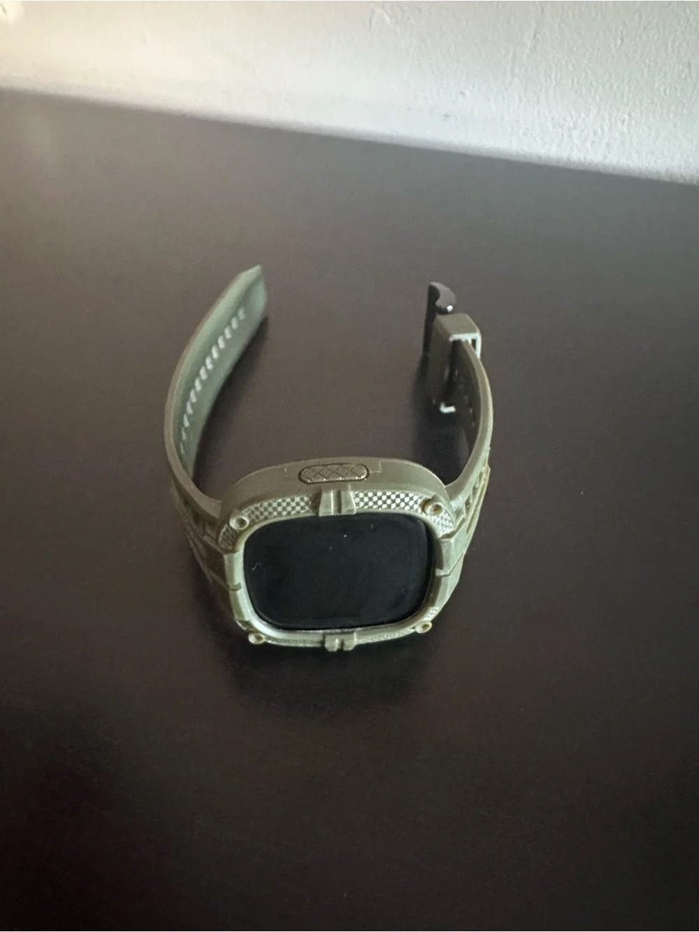 fitbit Olive Green Tactical Smartwatch with Green Display